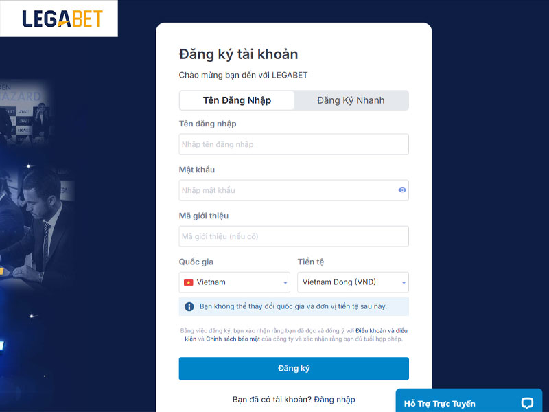 Hướng dẫn cách chơi cá cược thể thao LEGABET đơn giản